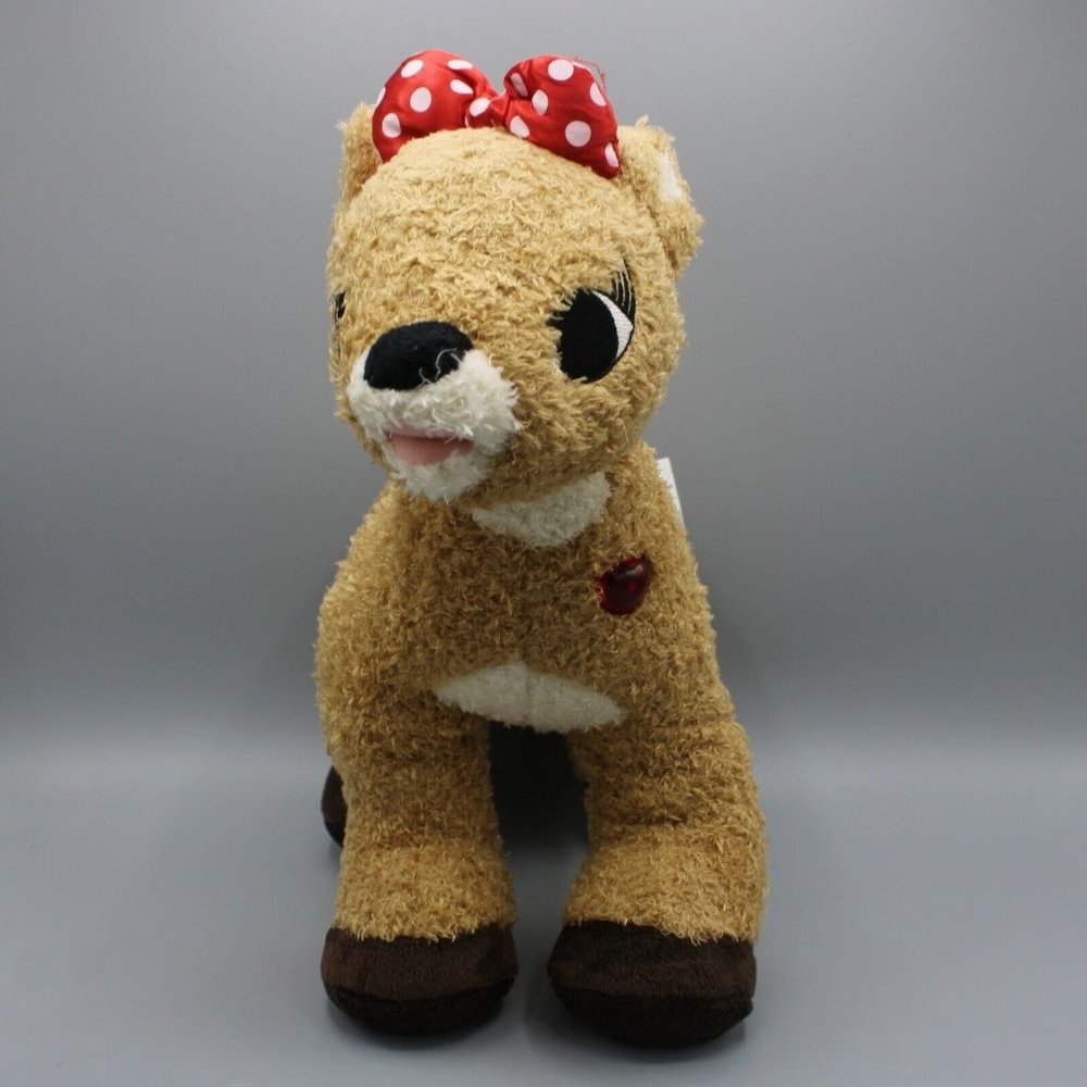 Build-A-Bear Clarice Rudolph the Red-Nosed Reindeer 14" Light-Up Heart & Talks